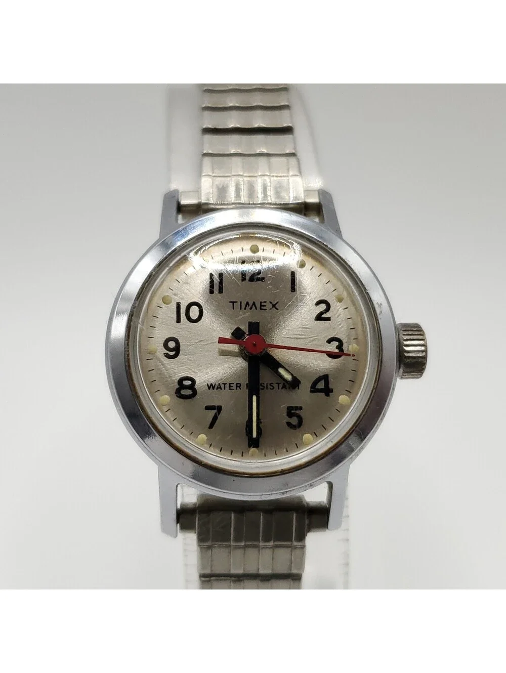 Vintage Timex Mechanical Water Resistance Womens Watch 24mm Running